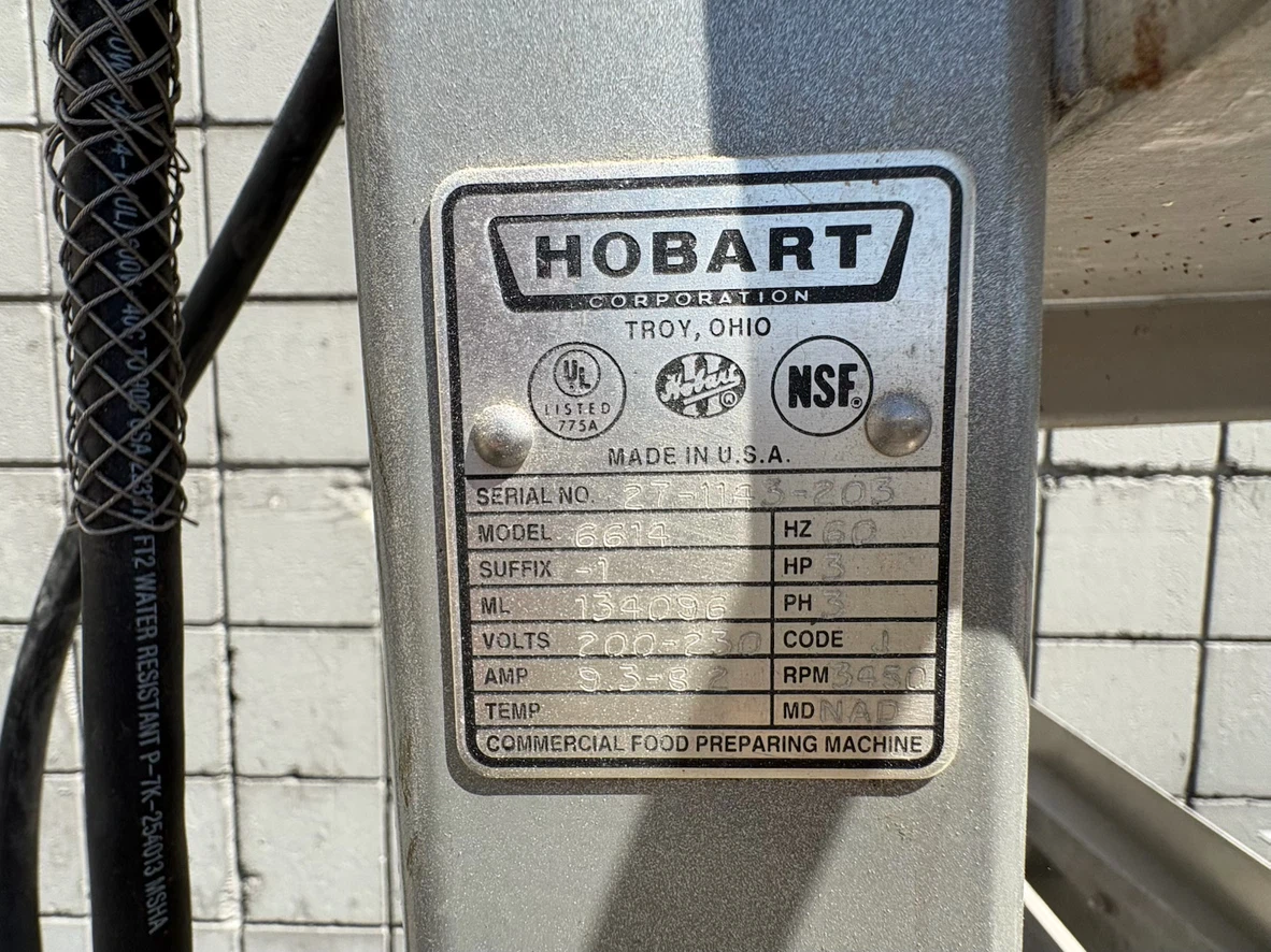 Hobart Commercial Food Processing Machine (Band saw)