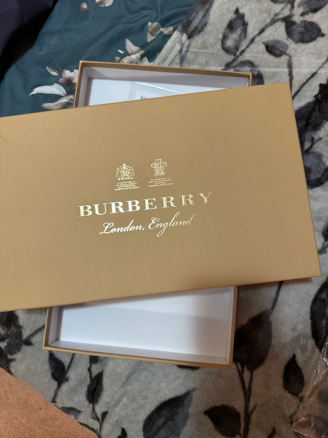 Burberry Blue Plaid Scarf