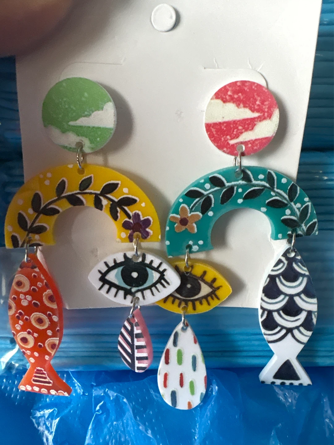 ⚽️ Handmade Fashion Jewelry Dangle Earrings - photo 2