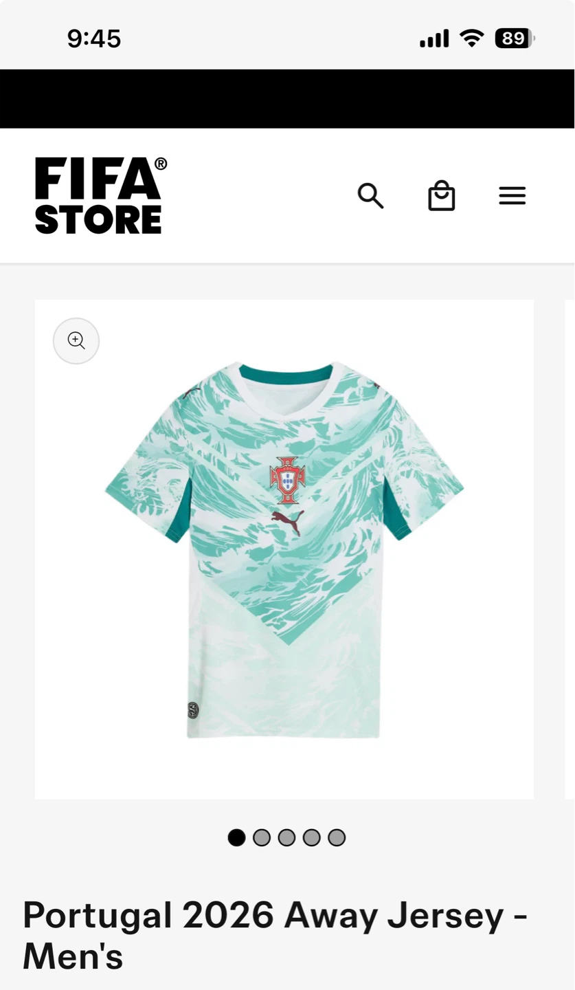 Portugal 2026 Away Jersey - Men's