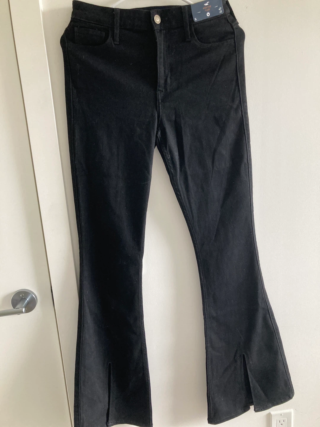 Hollister High-Rise Flare Jeans W27 L33 Black