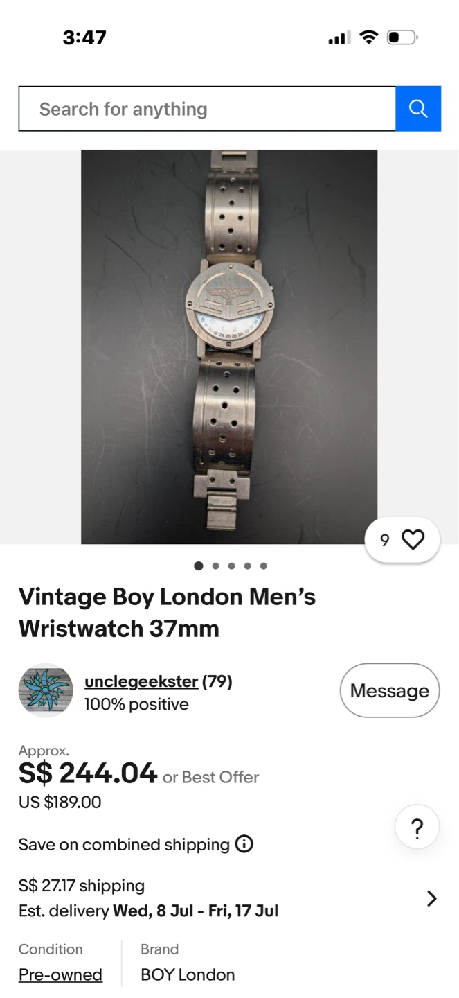 Vintage Boy London  Quartz Watch - photo 3
