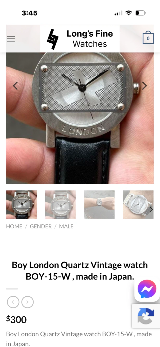Vintage Boy London  Quartz Watch - photo 2