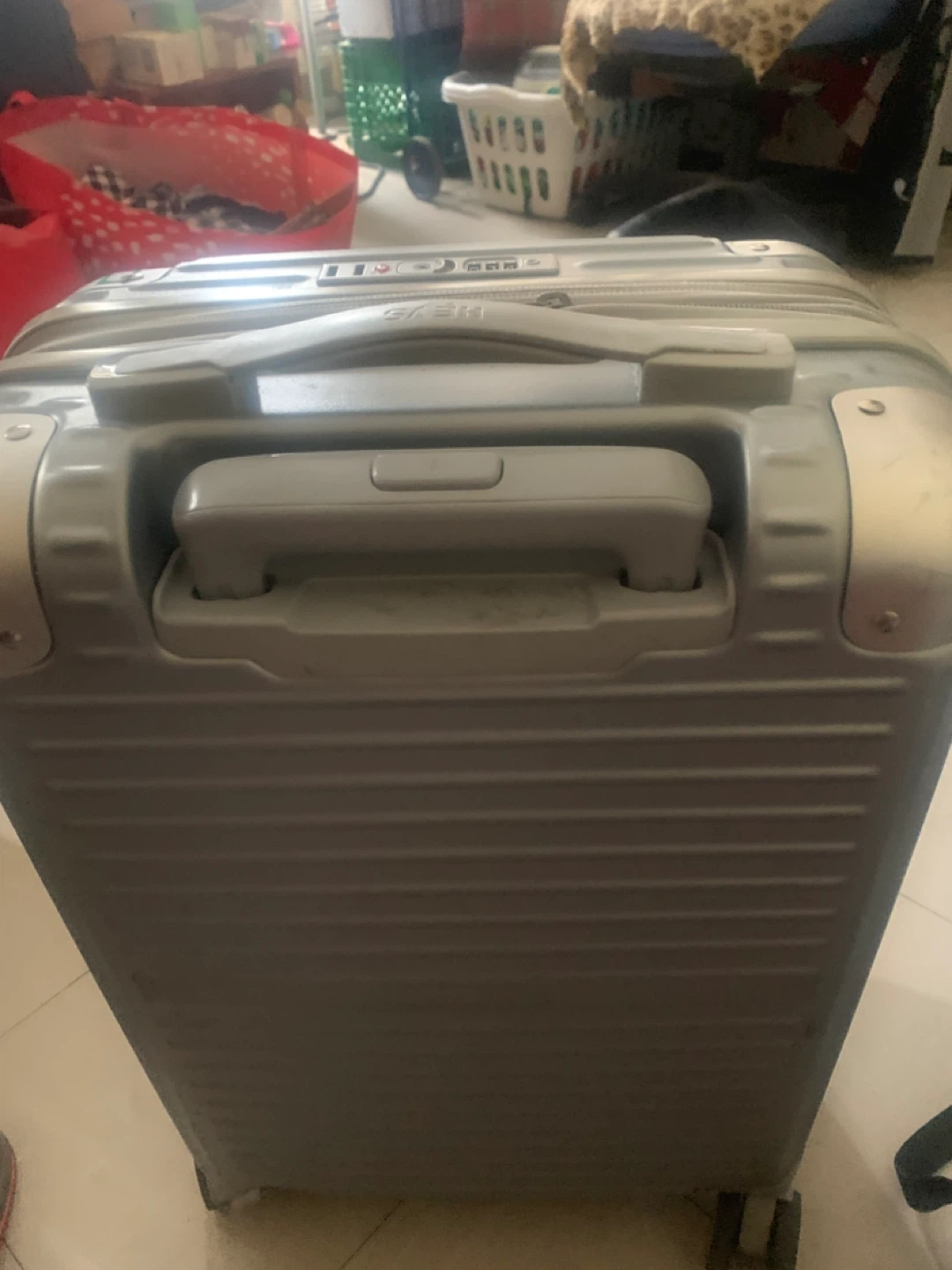 Silver Carry-On Luggage
