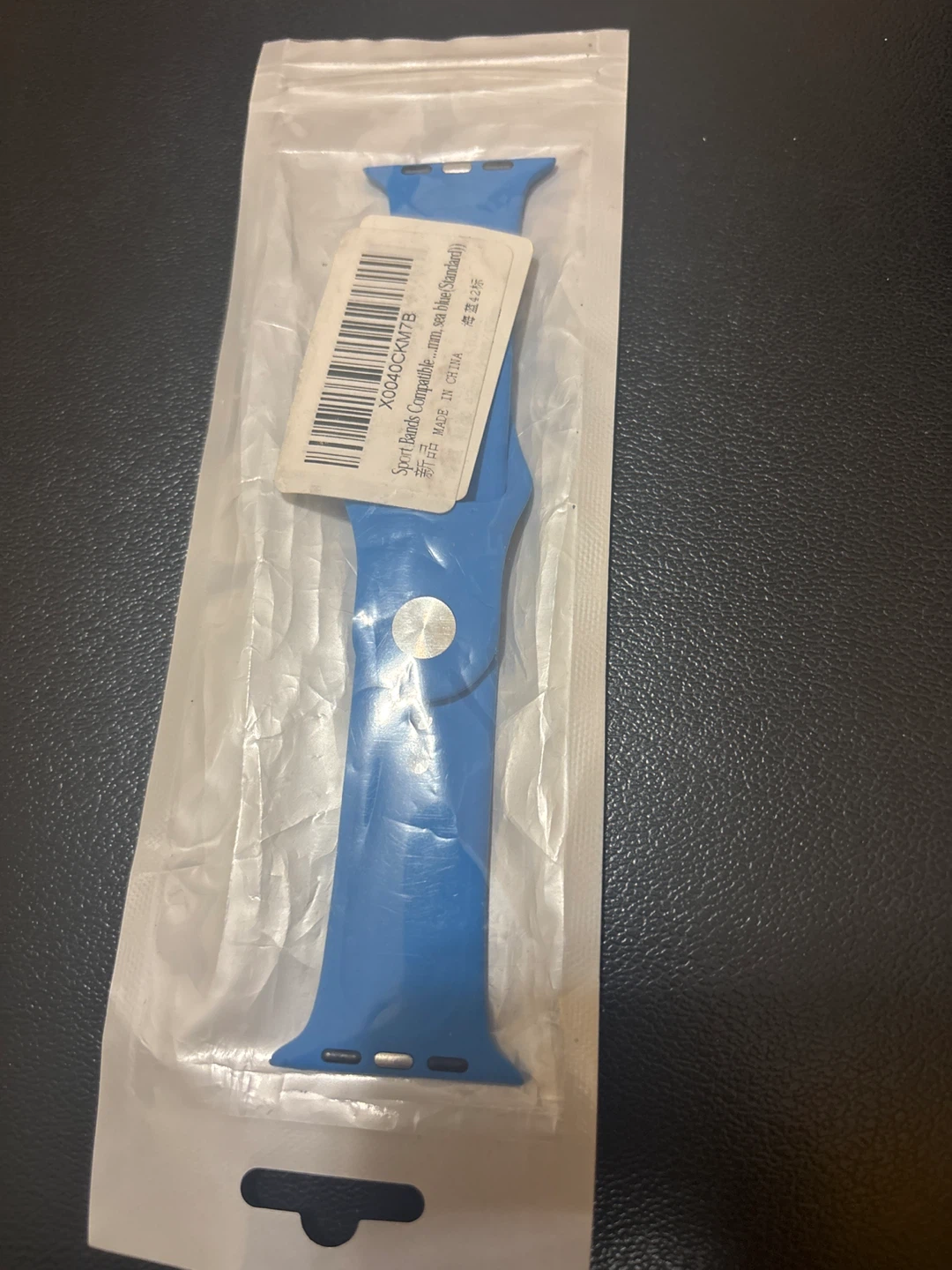⚽ Blue Silicone Watch Band for Apple Watch - photo 2