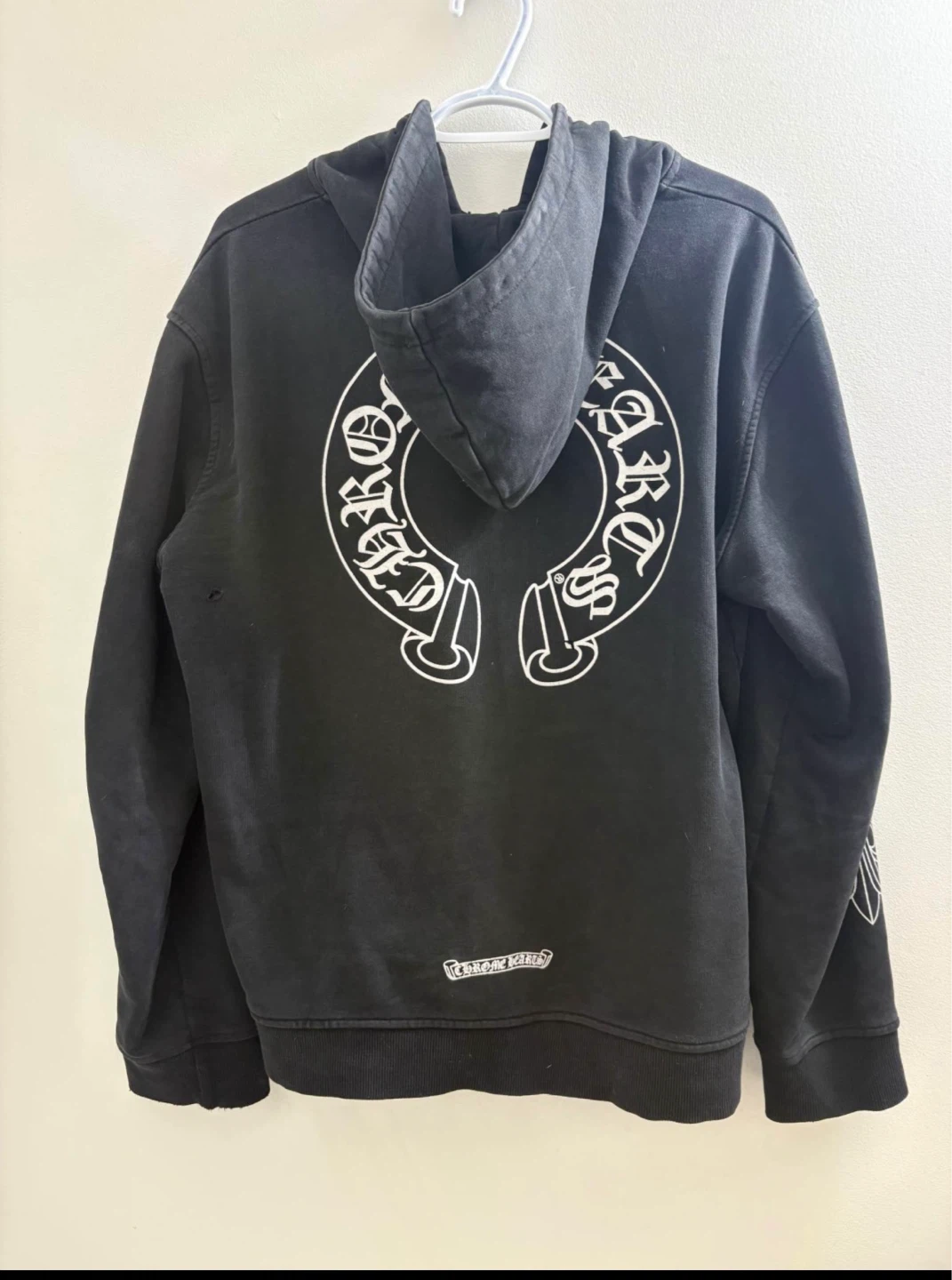 Chrome Hearts Black Horseshoe Logo Zip-Up Hoodie - photo 2