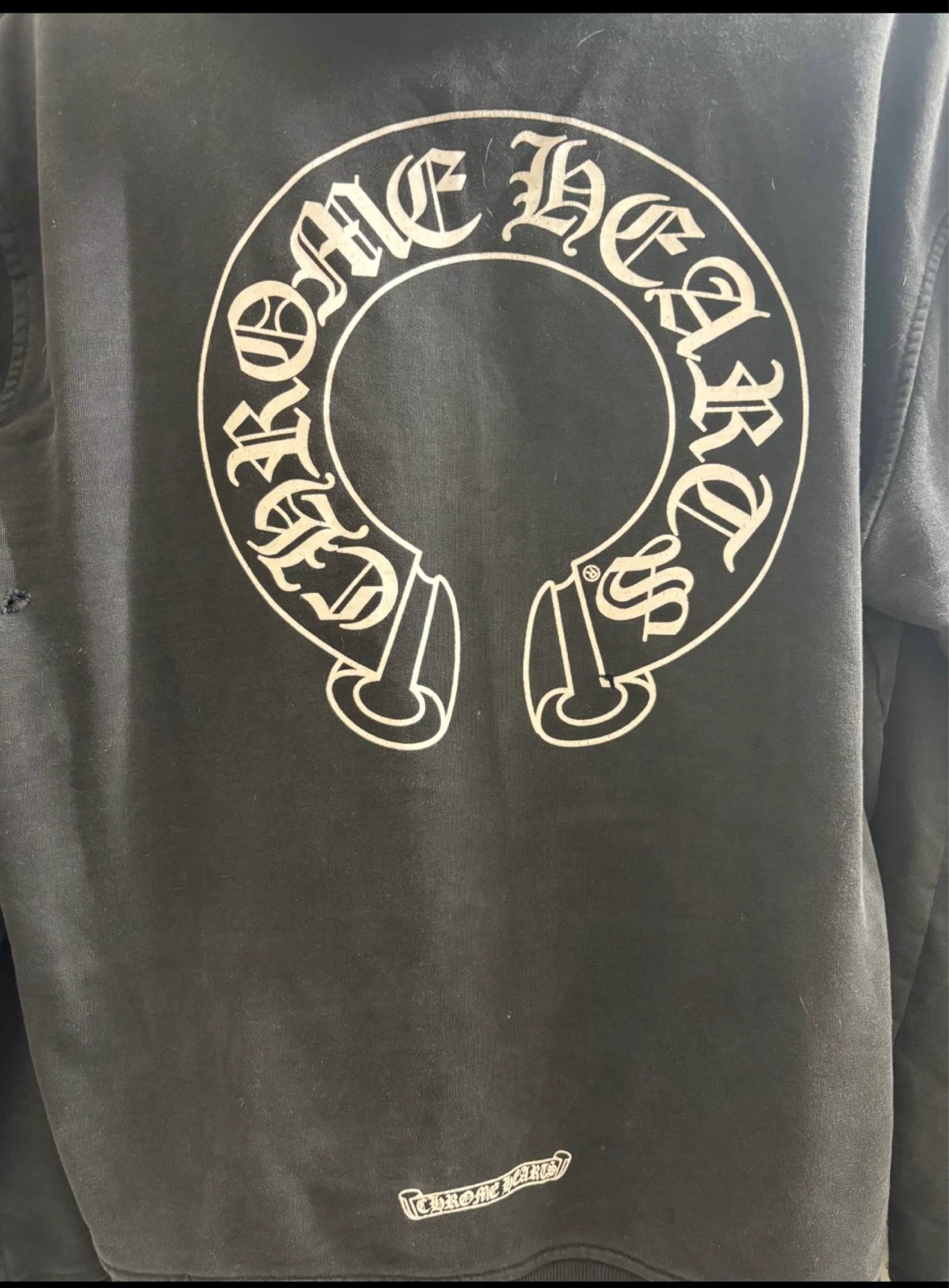 Chrome Hearts Black Horseshoe Logo Zip-Up Hoodie - photo 3
