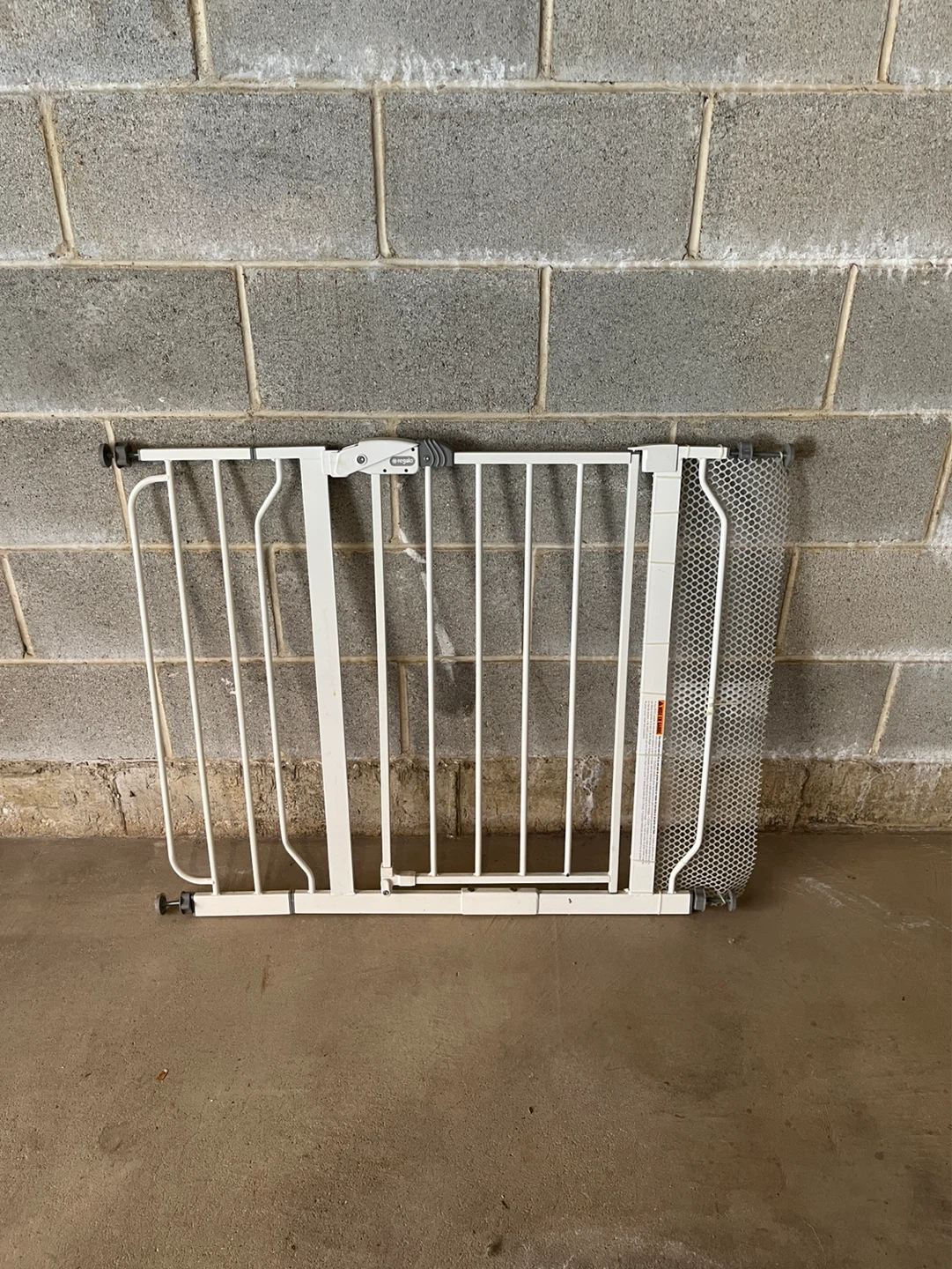 White Metal Baby Gate