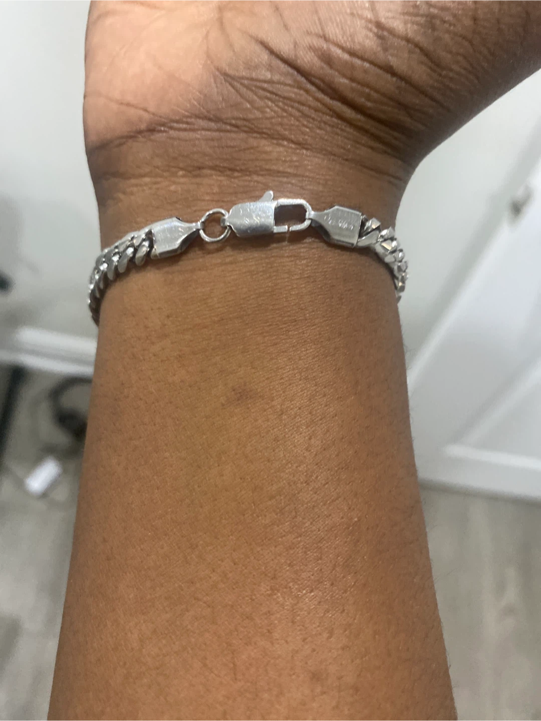 Silver Cuban Link Bracelet - photo 2