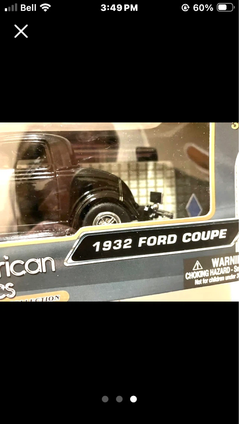 1/24 MOTOR MAX AMERICAN CLASSICS 1932 FORD COUPE BLACK - photo 2