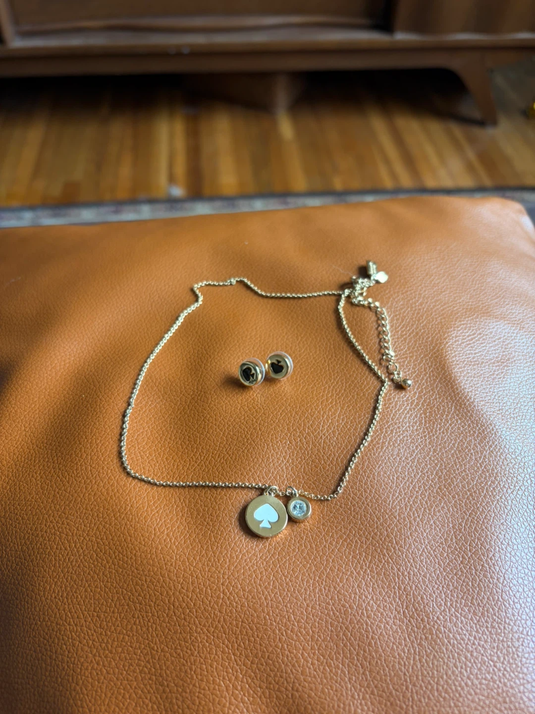 Kate Spade New York Spade Necklace and Earrings Set