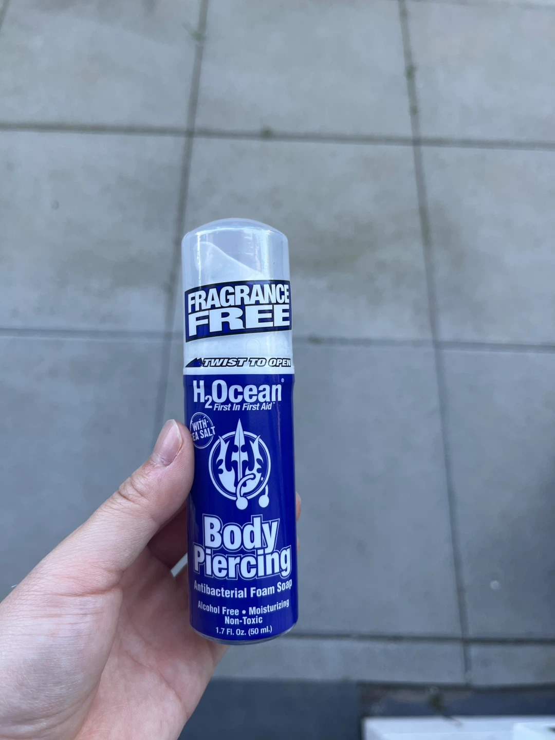 Body piercing anti bacterial soap