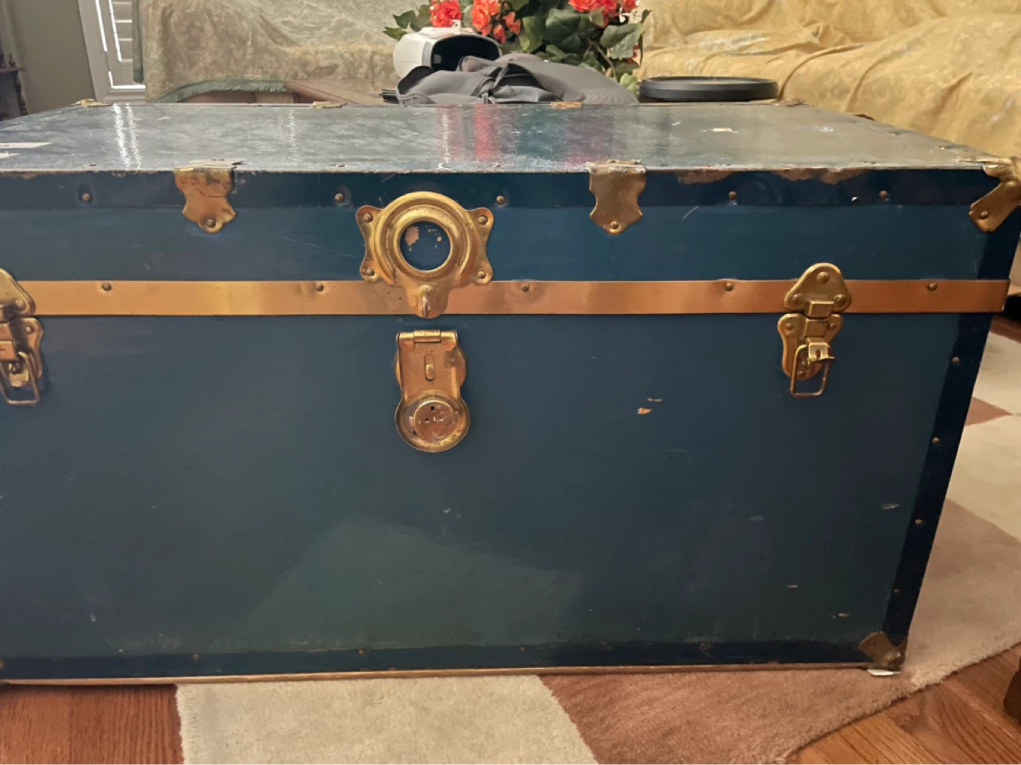 Vintage Blue Trunk