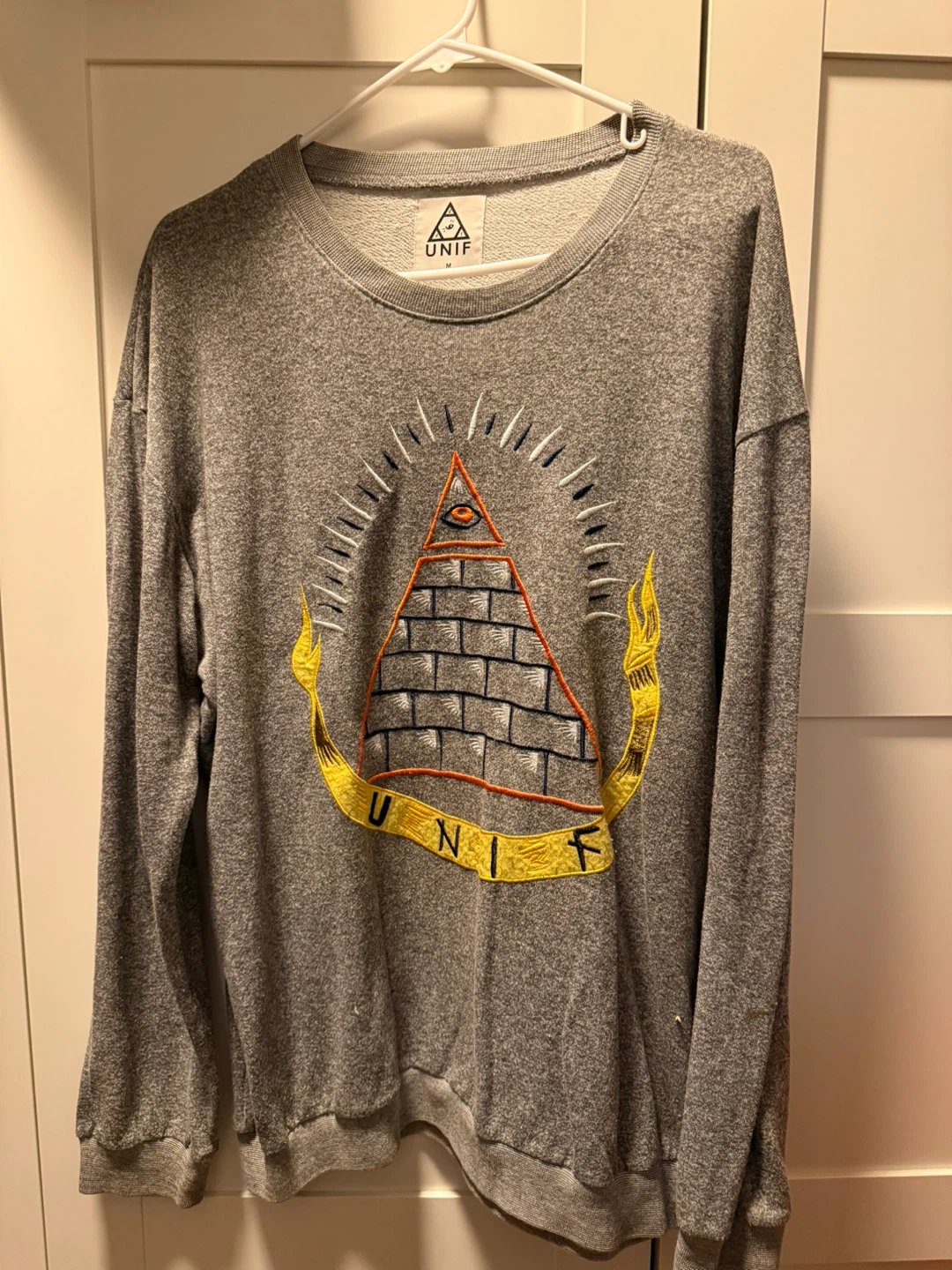UNIF Graphic Pyramid Crewneck Sweatshirt