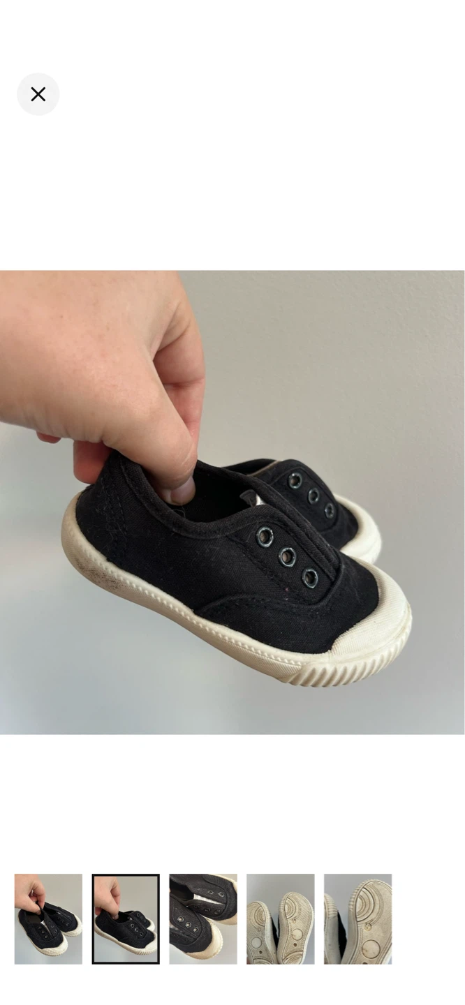 Black Canvas Slip-on Shoes - photo 2