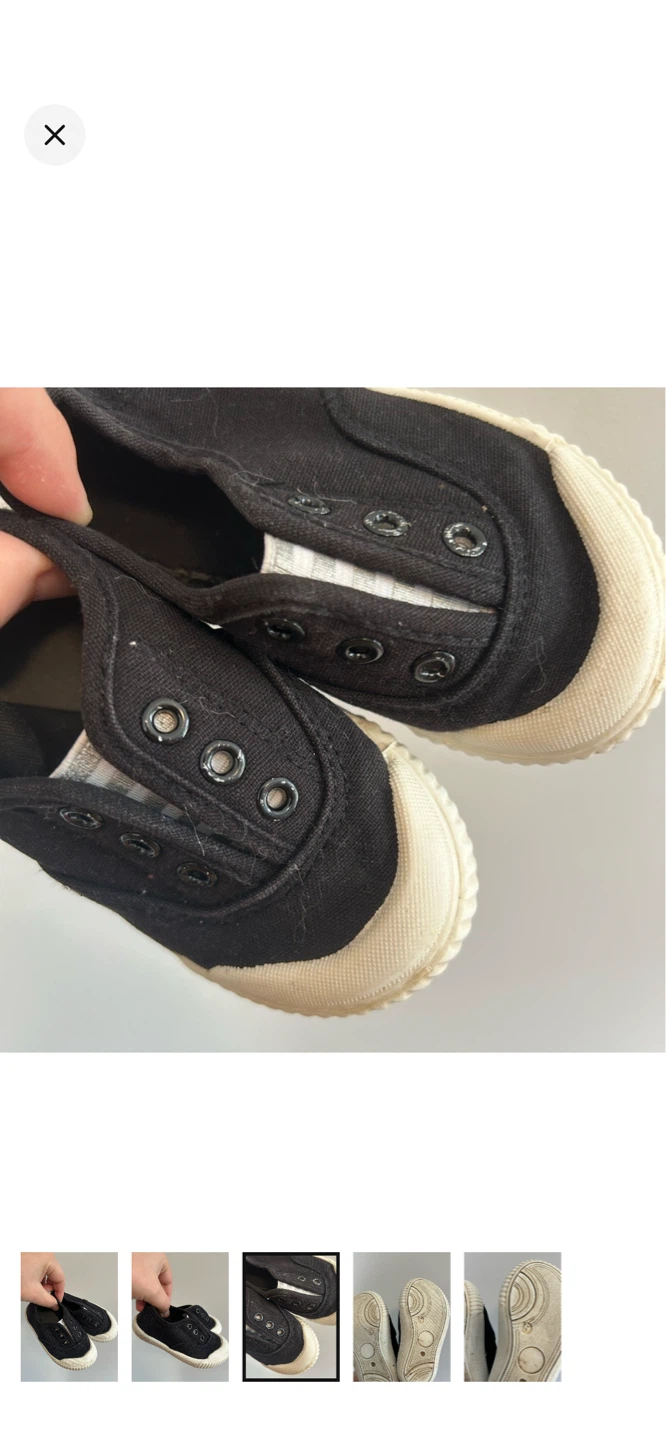 Black Canvas Slip-on Shoes - photo 3