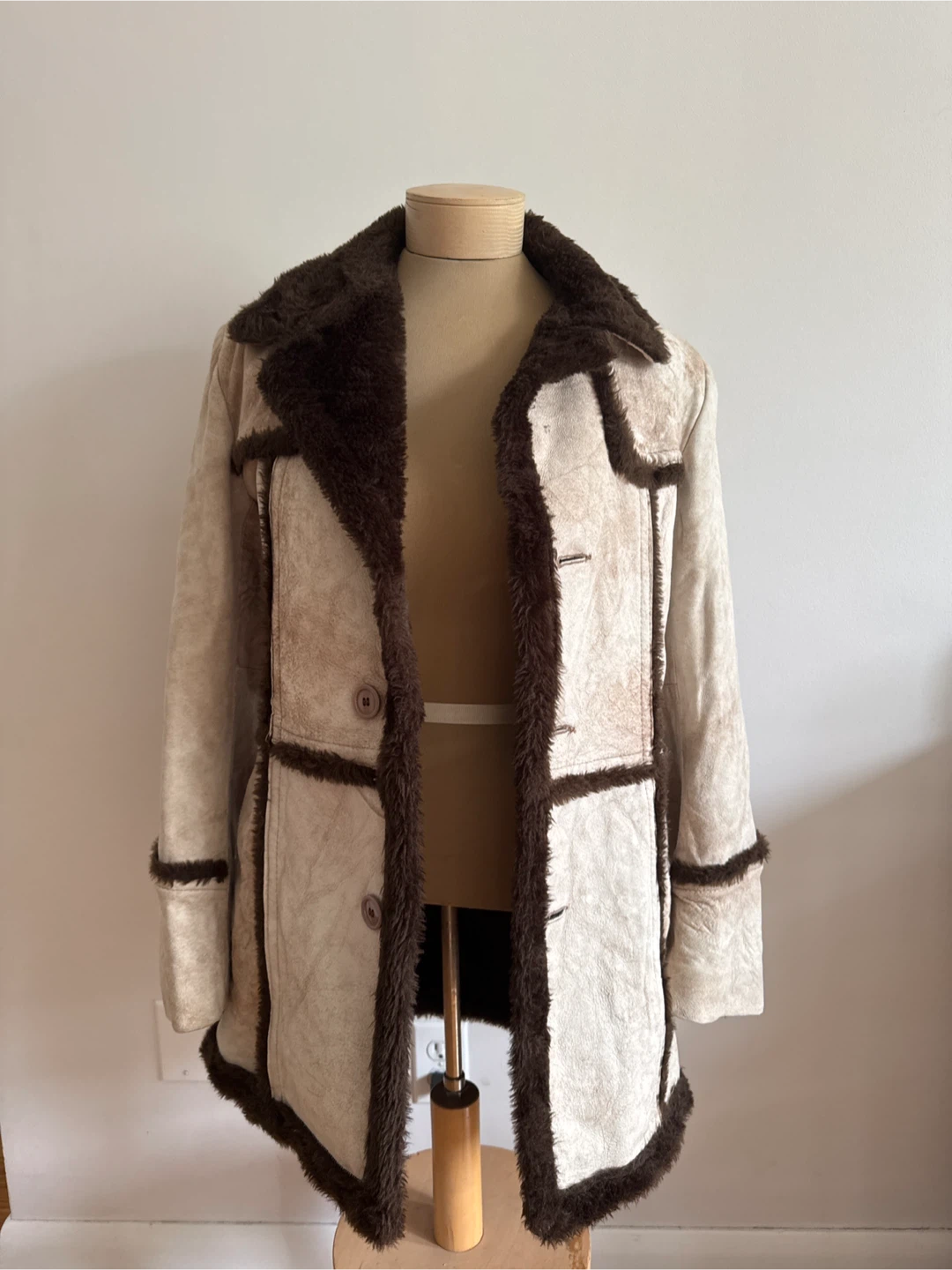 Cosa Nova Genuine Suede & Leather Garments Coat