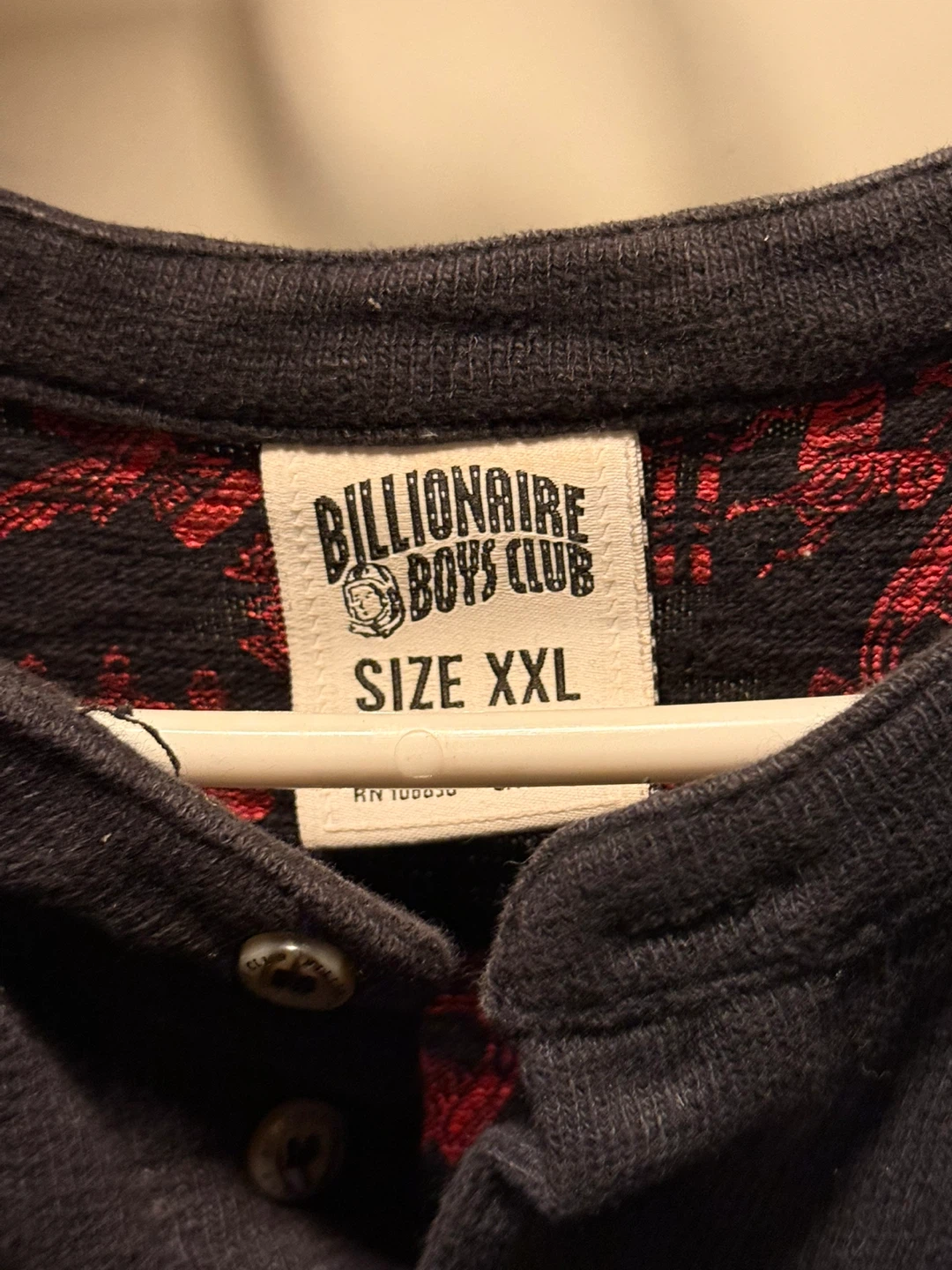 Billionaire Boys Club Men's Long Sleeve Henley Shirt XXL - photo 3