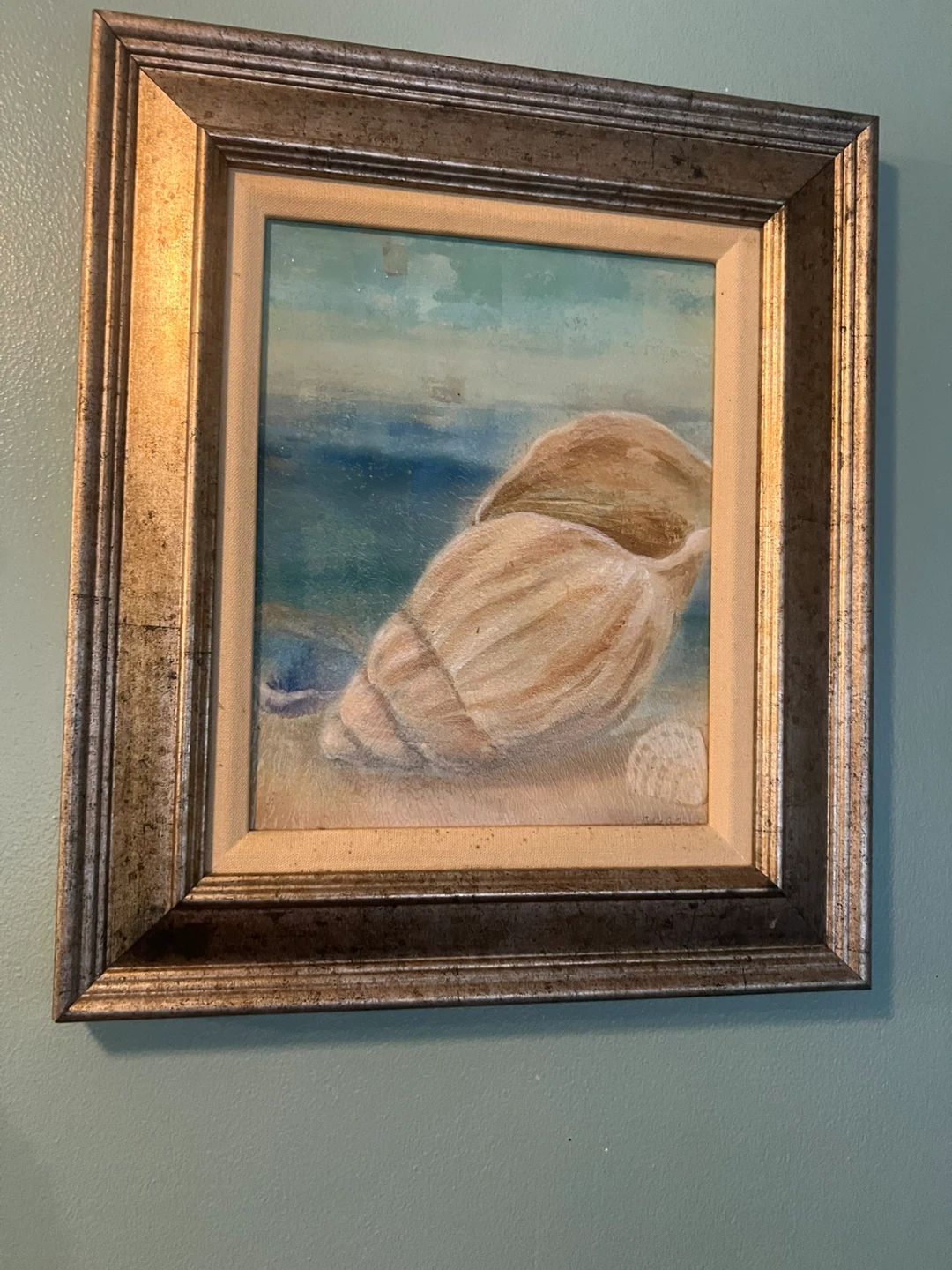Framed Seashell Painting ⚽