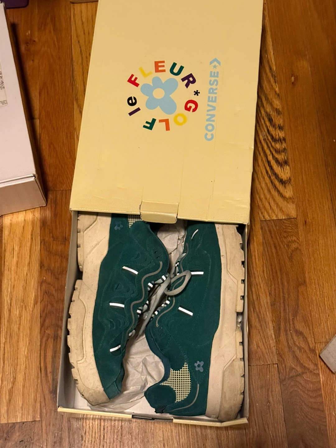 Converse Golf Le Fleur* Gianno Ox Sneakers Green Men's 11