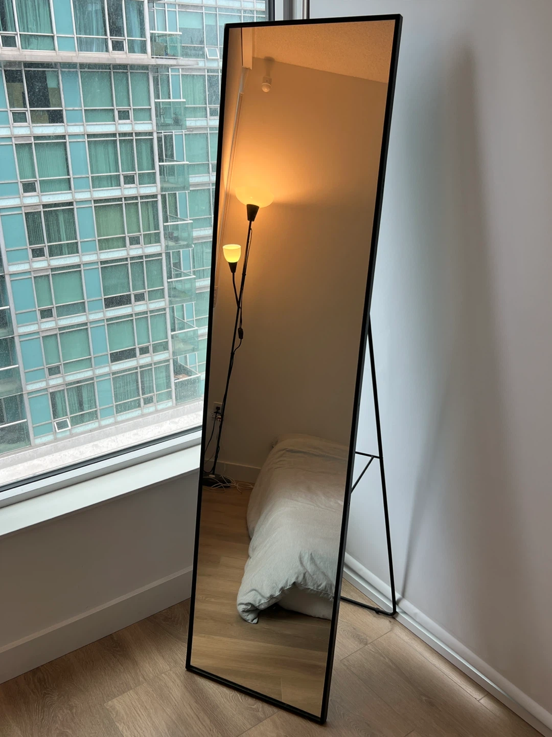 IKEA KARMSUND Standing Mirror, Black