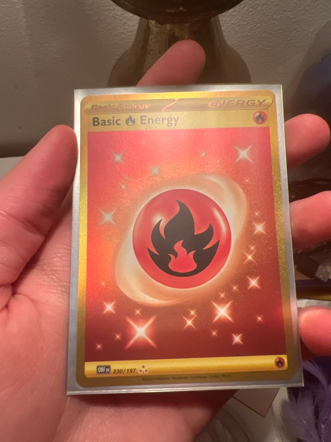 Carte Énergie Feu Pokémon de base