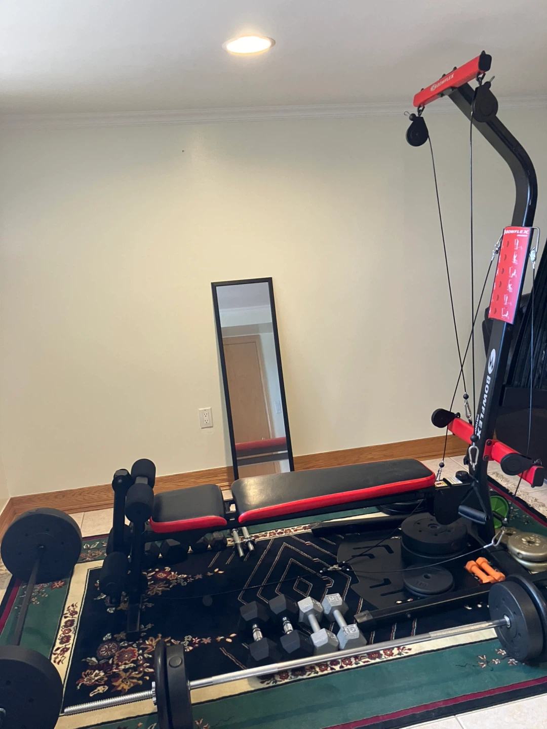 Bowflex Home Gym with Dumbbells and Barbell Set