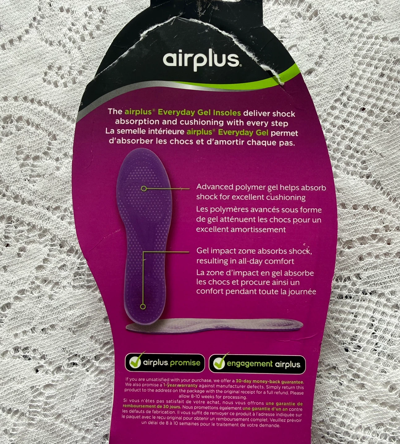Women’s Gel Cushion Insoles – 1 Pair (Women's 5-9) 🆕 - photo 3