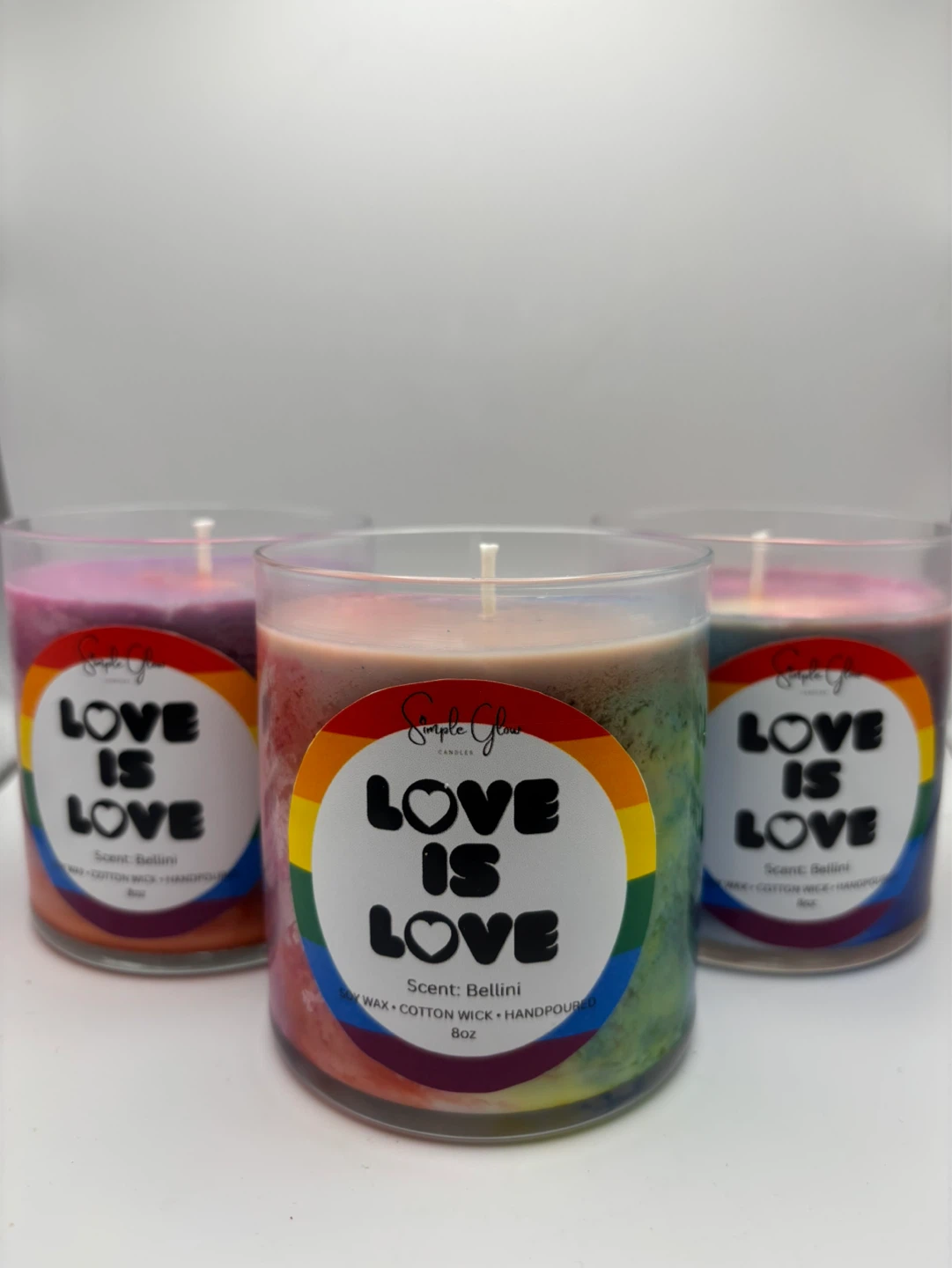 Love is Love Bellini Scented Candle 8oz - photo 2