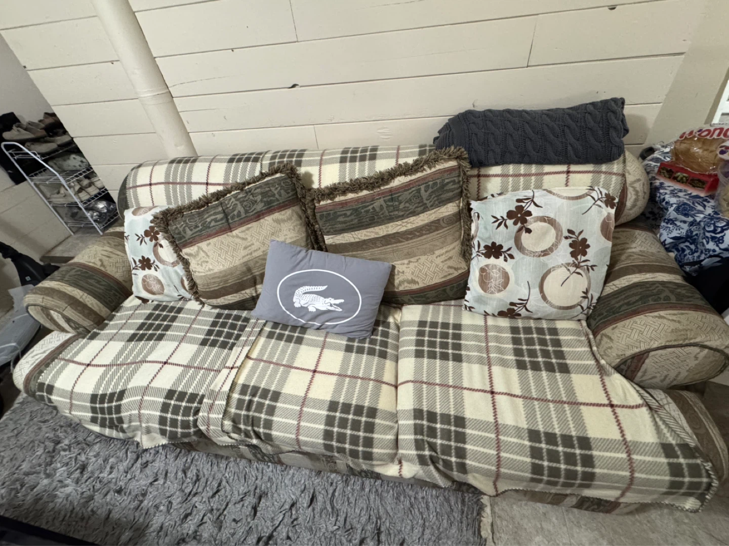 Plaid Sofa - photo 2
