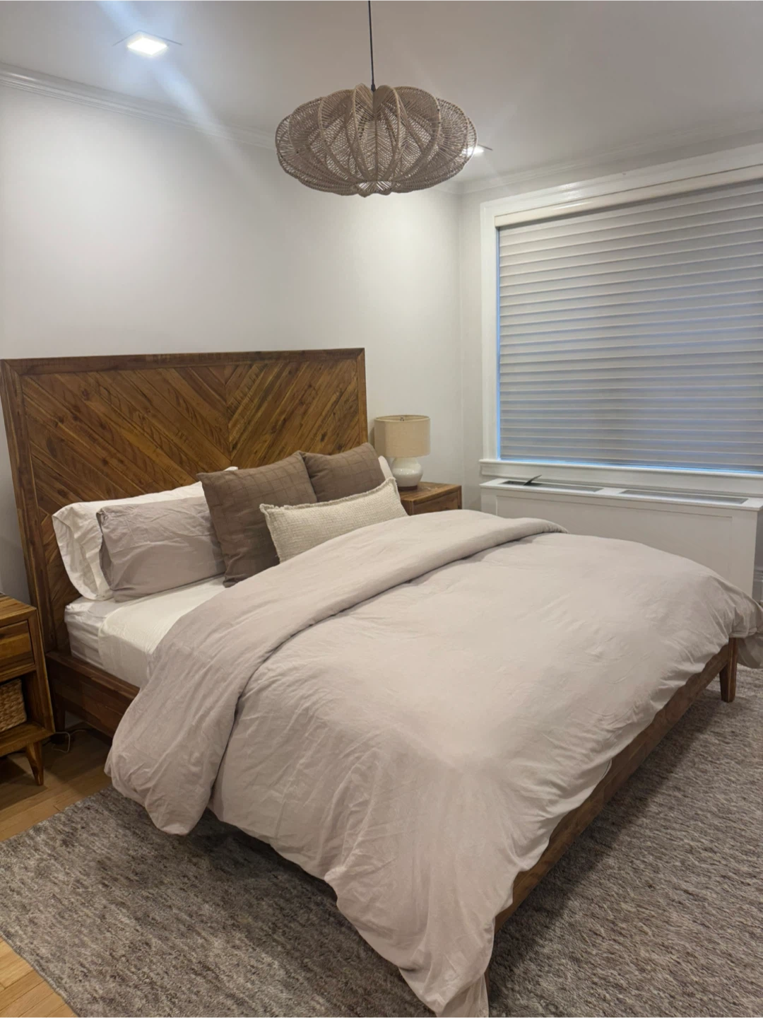 West elm king bed