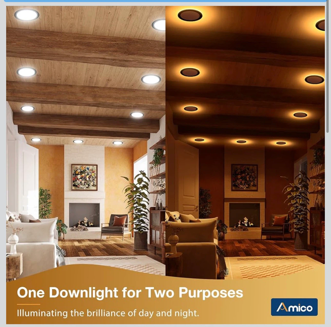 12 pack 5 CCT Recessed Pot Lights with Night Light ⚽ - photo 2