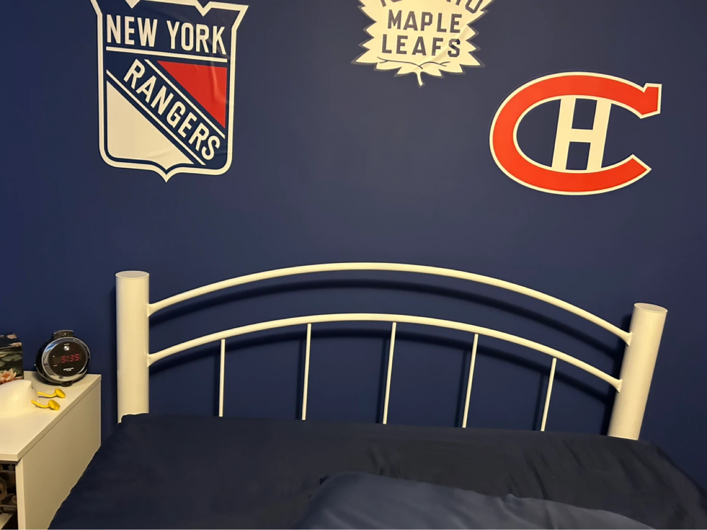 White Metal Bed Frame - photo 2