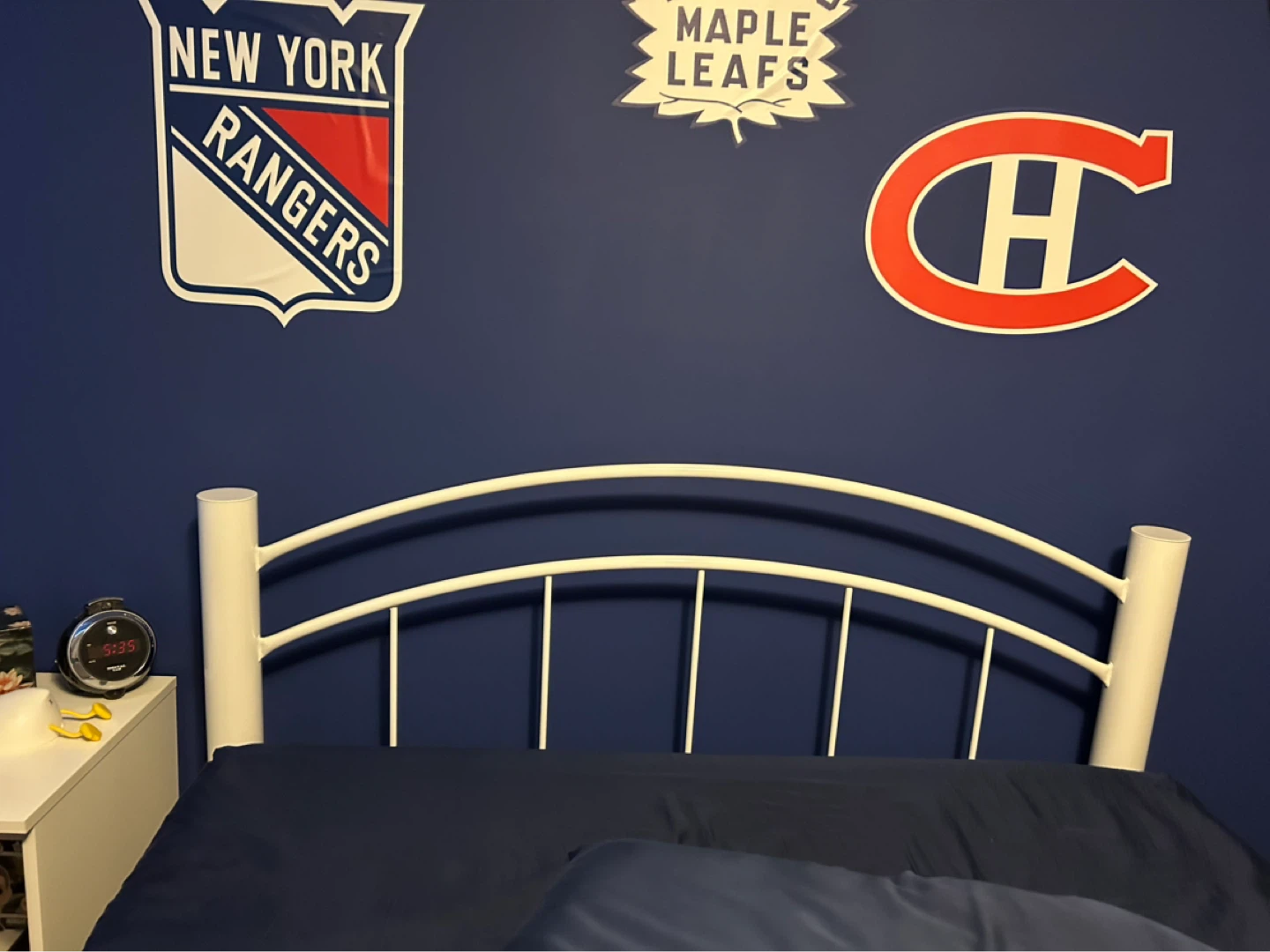 White Metal Bed Frame