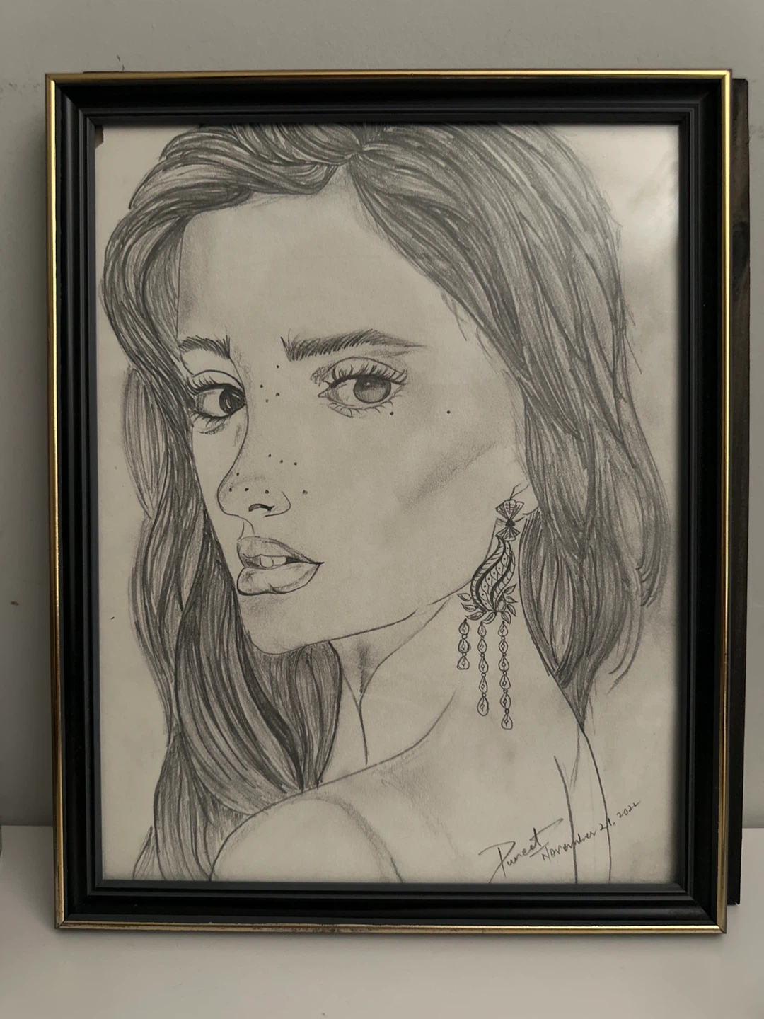 Framed Pencil Sketch
