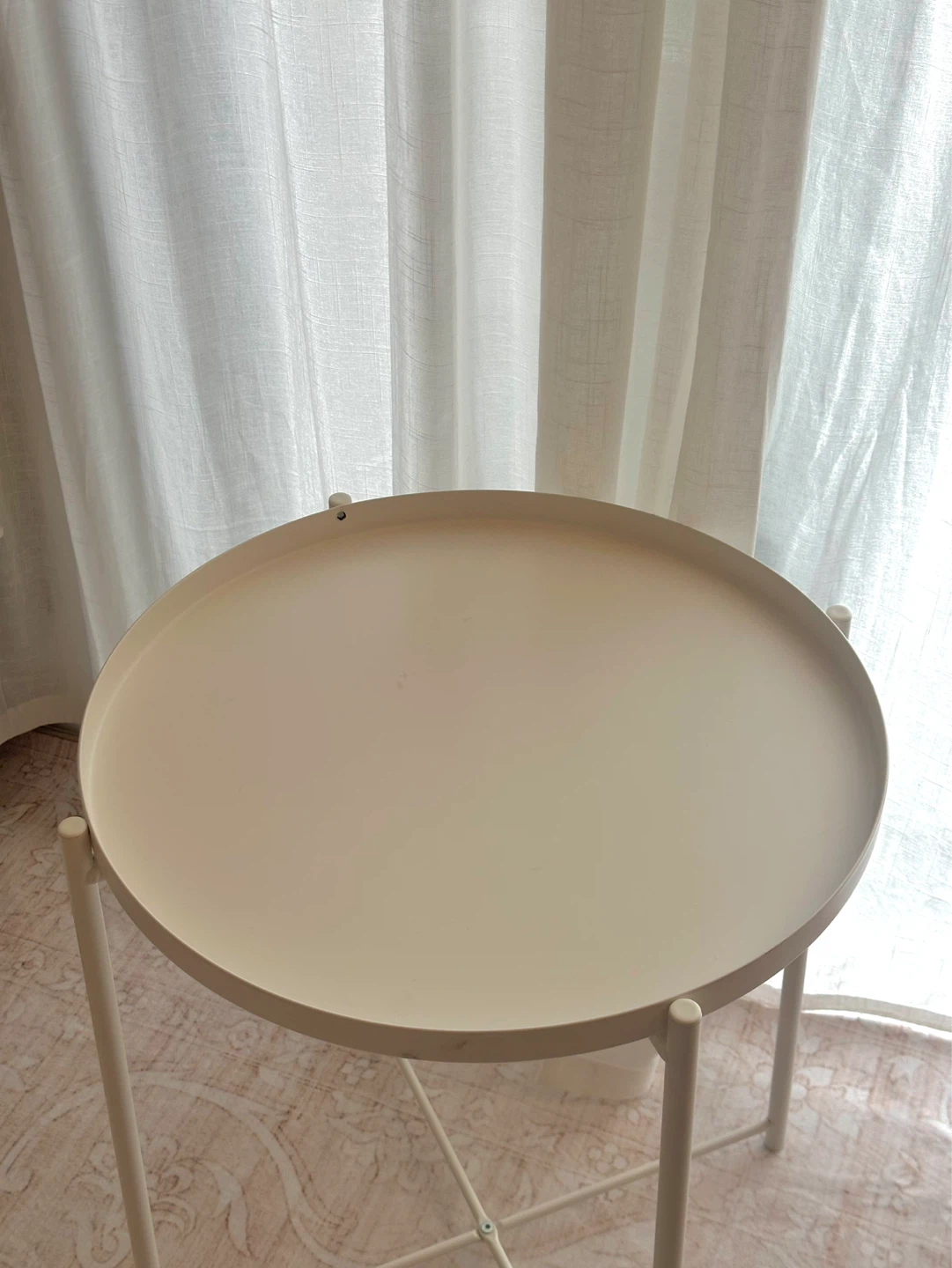 Ikea gladom white/side table/coffee table - photo 3