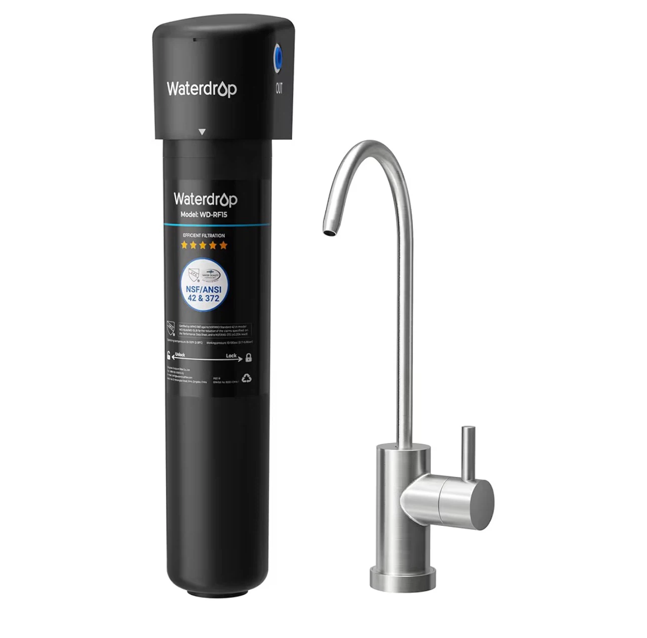 Waterdrop WD-15UF Under-Sink Water Filter ⚽ System