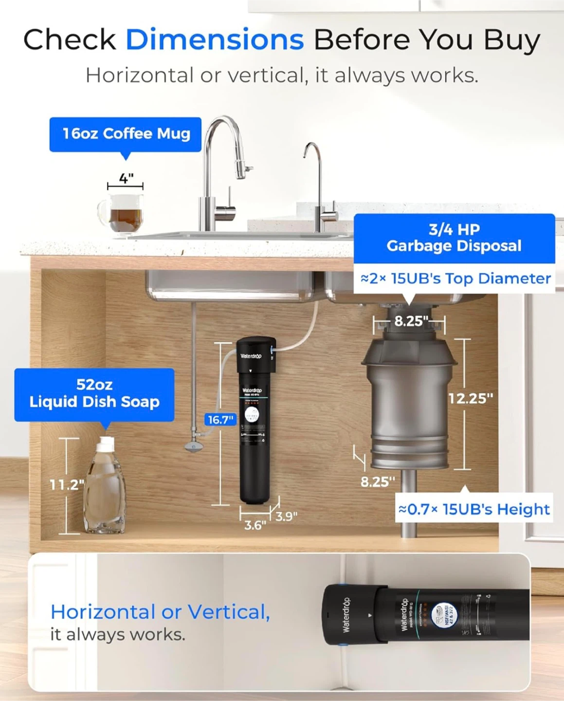 Waterdrop WD-15UF Under-Sink Water Filter ⚽ System - photo 4