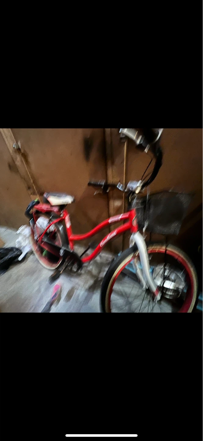Red Bicycle with Basket cruiser mountain bike - photo 2