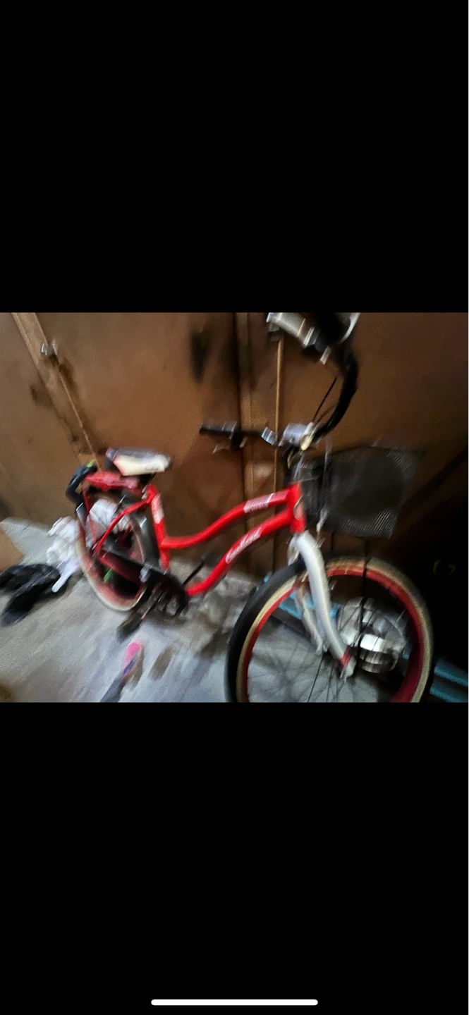 Red Bicycle with Basket cruiser mountain bike - photo 5