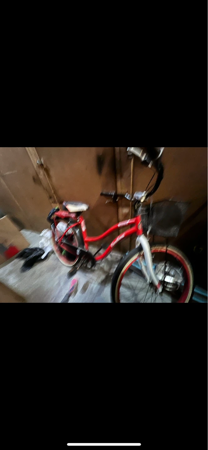 Red Bicycle with Basket cruiser mountain bike - photo 3