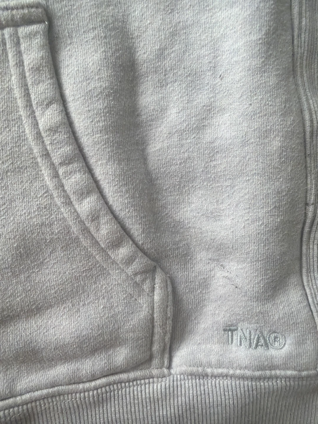 Aritzia TNA Cozy Fleece Boyfriend Hoodie (XS) – Heather Grey - photo 5