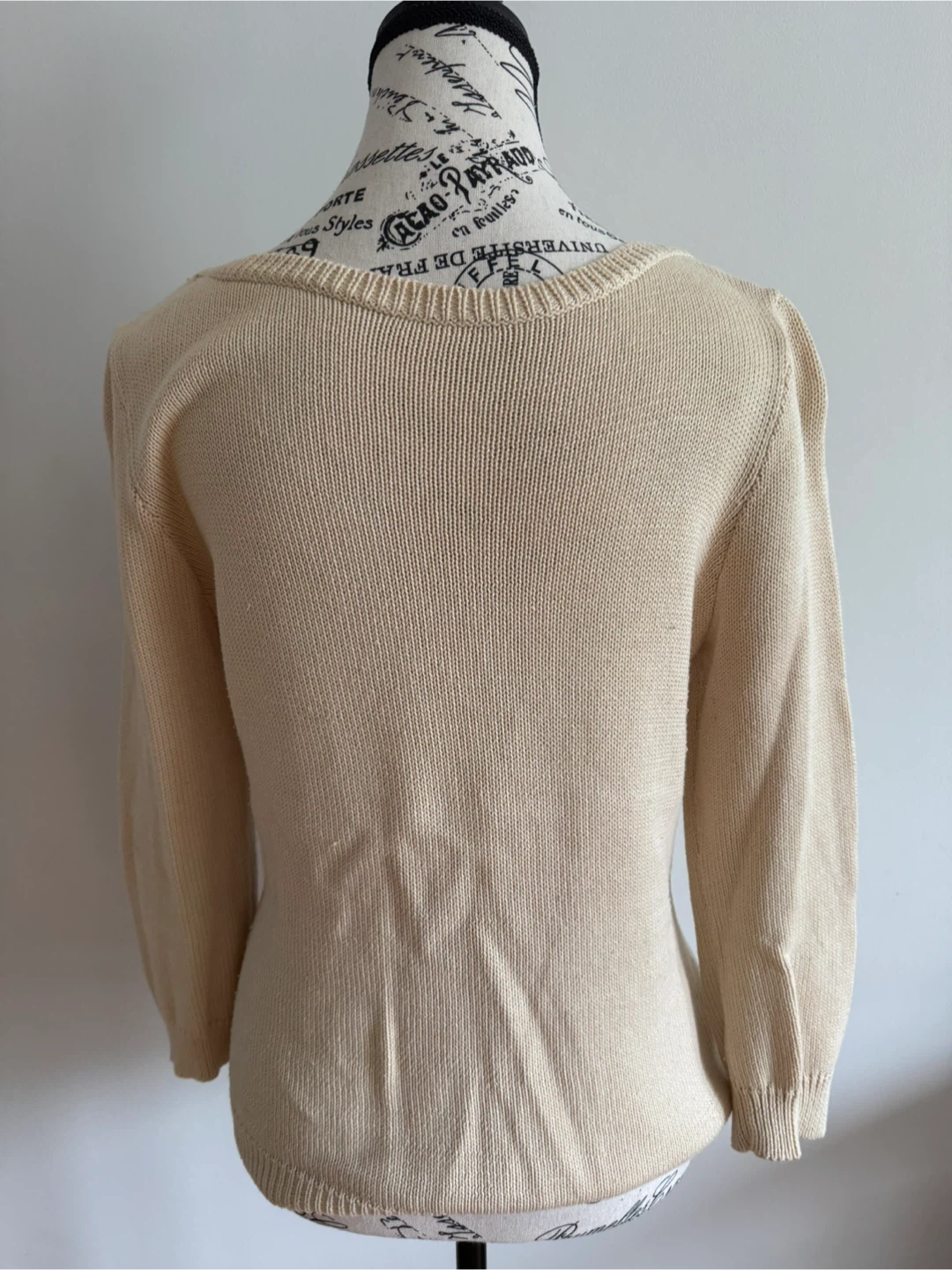 Cream Knit Sweater - photo 3
