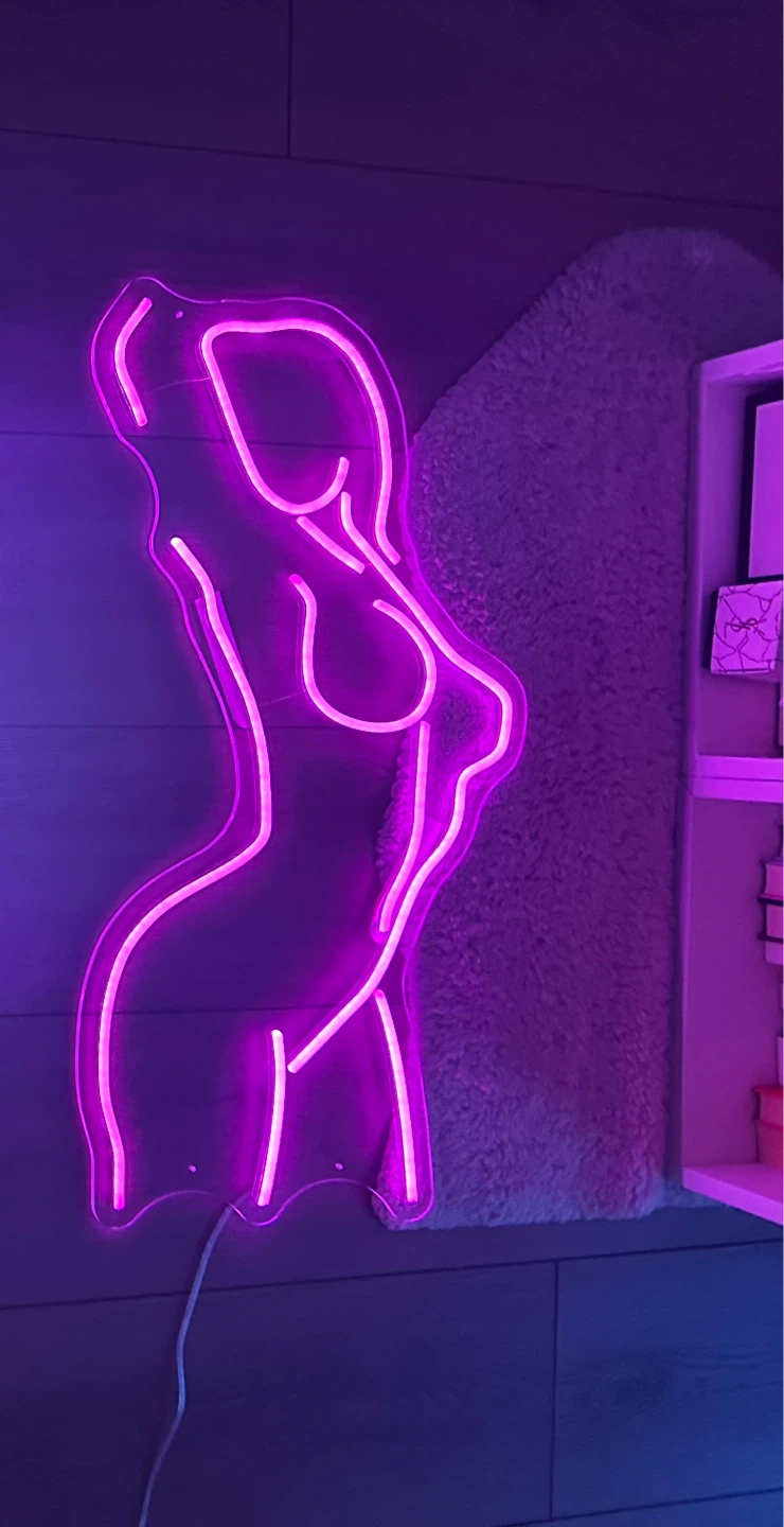 Pink Neon Body Outline Wall Light - photo 2