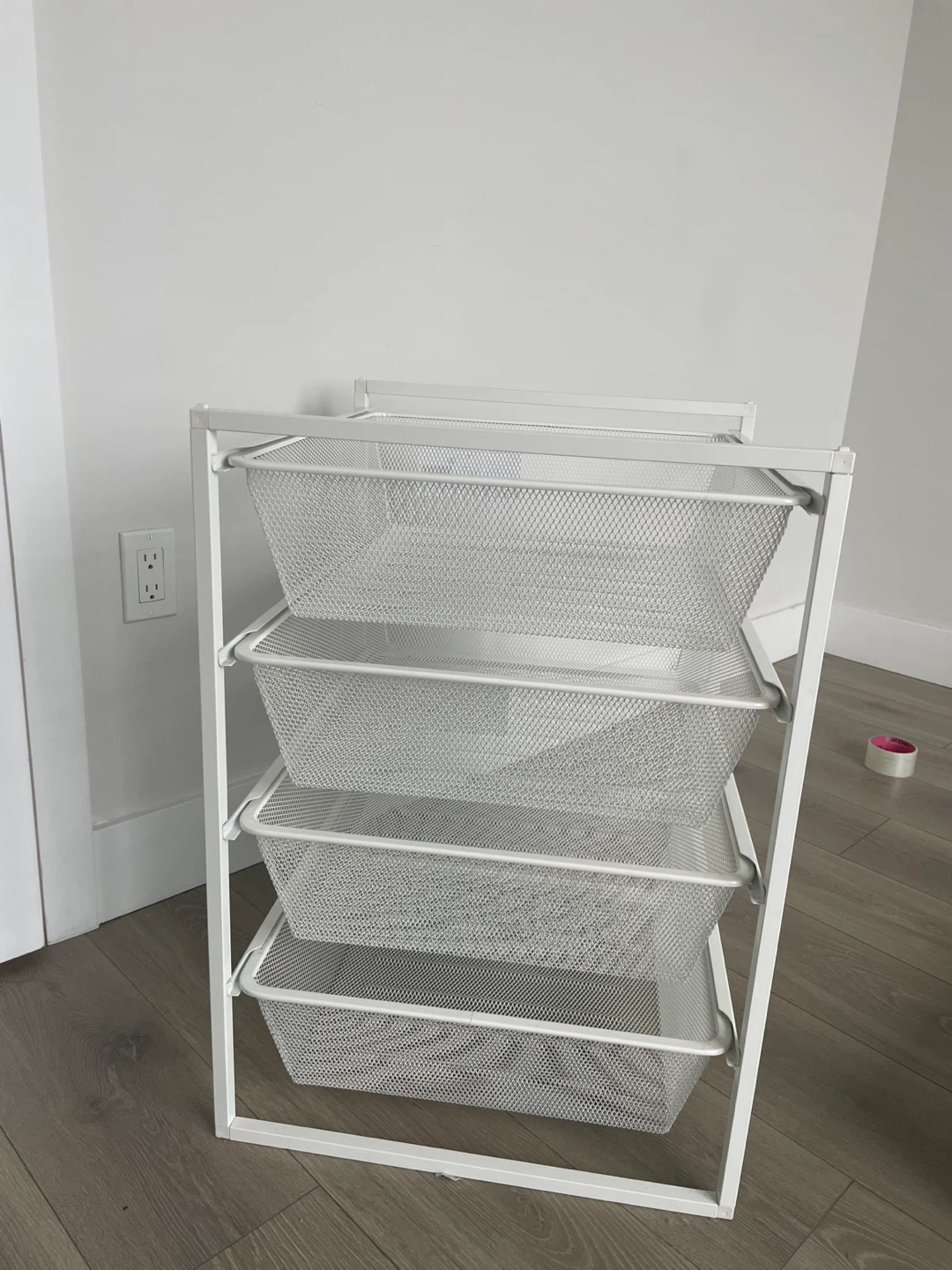 White 4-Drawer Storage Cart (Set of 2) - photo 2