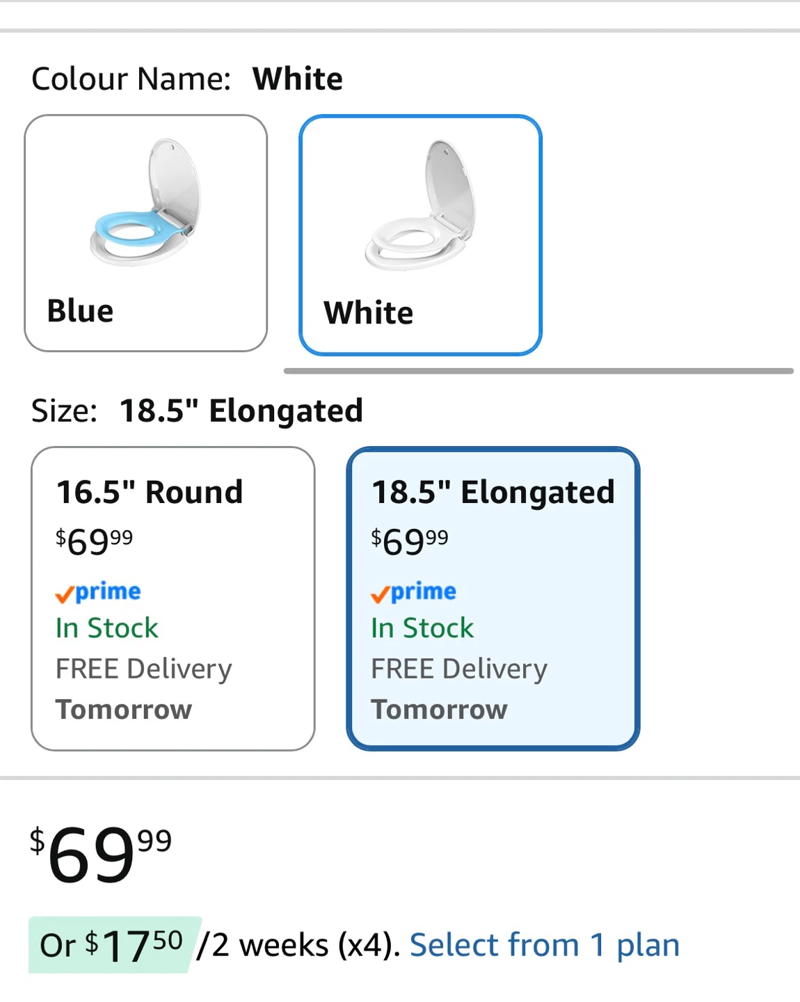 Toilet Seat with Toddler Seat Built-in (White, 18.5" Elongated) - photo 3