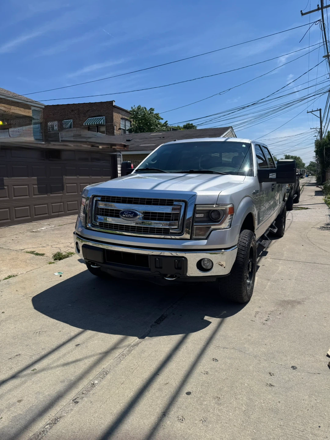 Silver Ford F-150 Pickup Truck