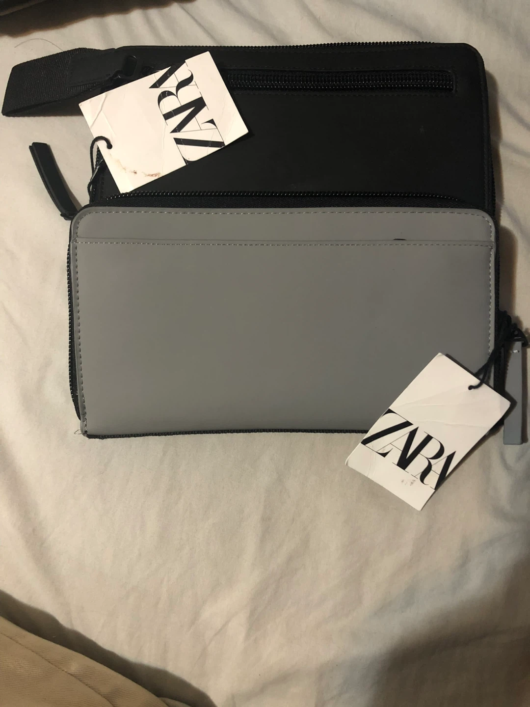 Zara Black and Grey Wallets (two pcs)
