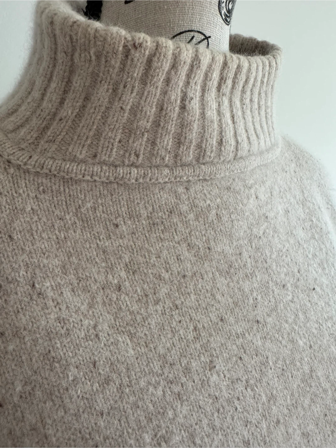 Women's Cream Turtleneck Sweater - photo 2