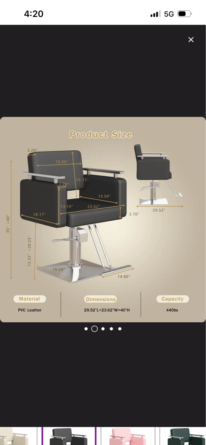 New Black Salon Styling Chair - photo 2